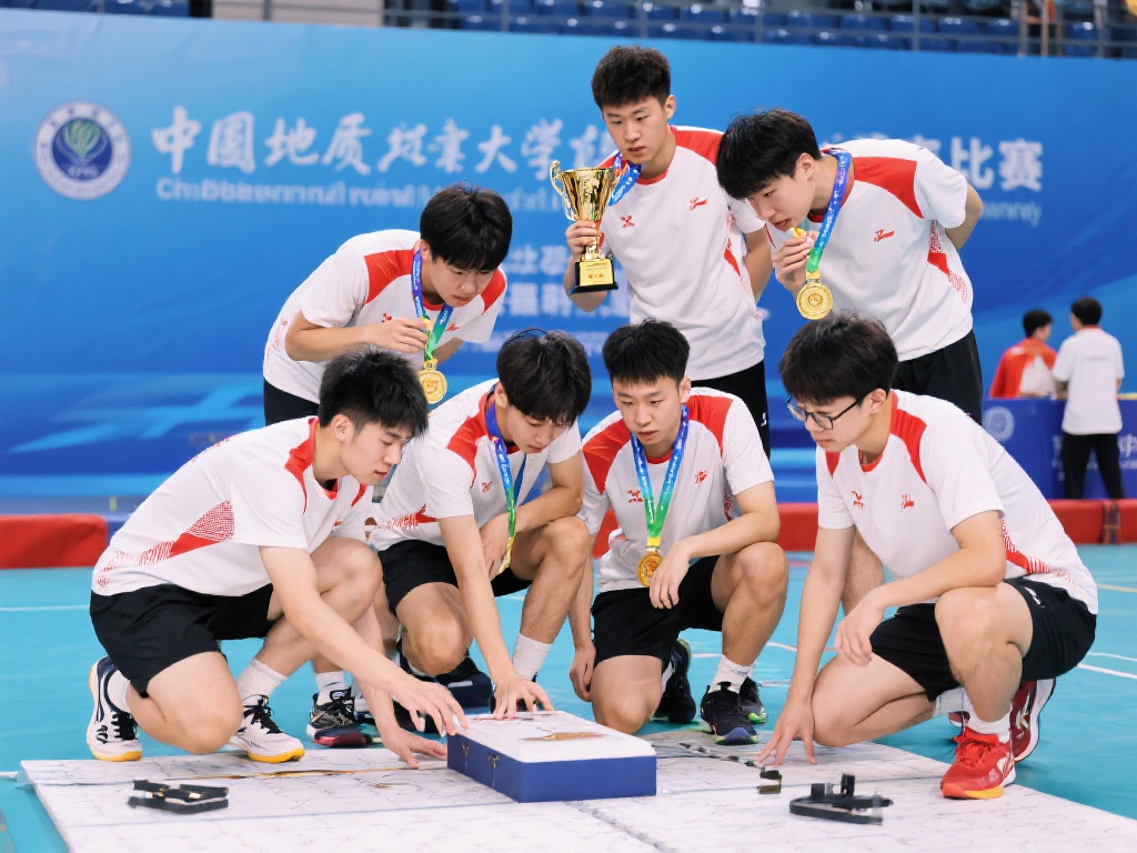 中国地质大学(北京)队强势表现轻取对手 优异成绩的背后,离不开日积月累的训练与努