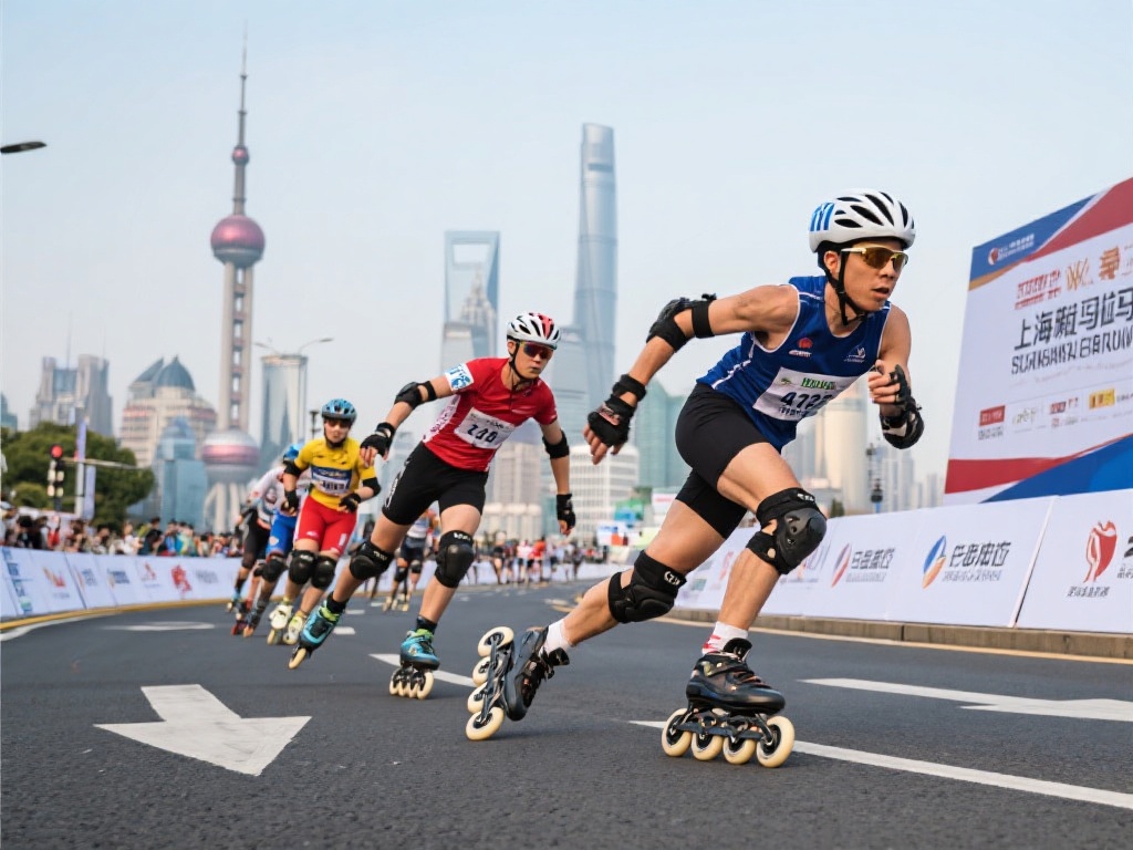 相比传统的马拉松运动，轮滑马拉松更具观赏